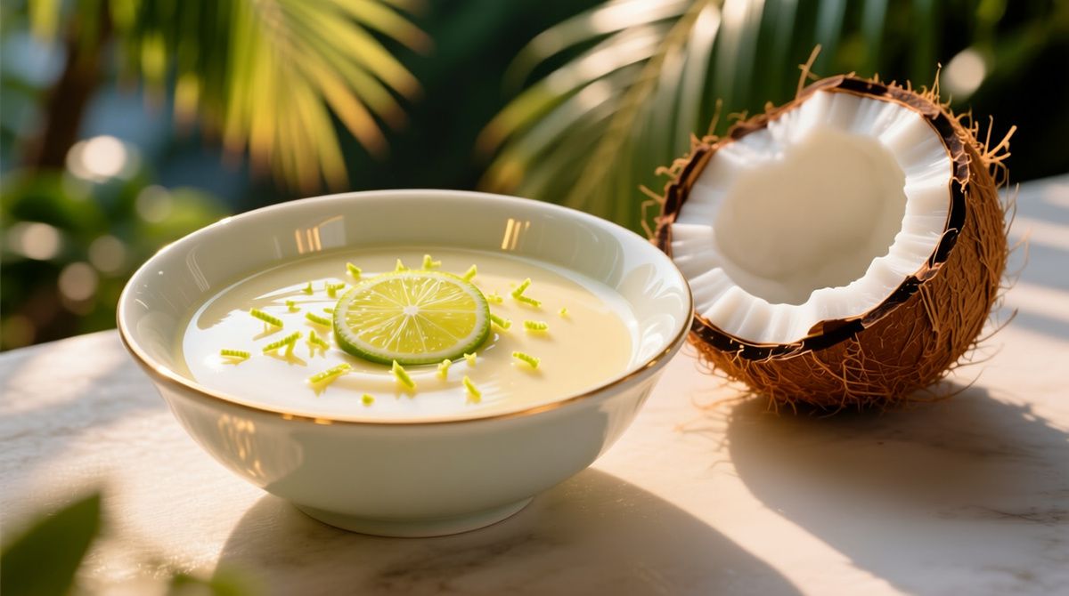 Кокосово-лимонный крем: десерт, который перенесет вас в тропики