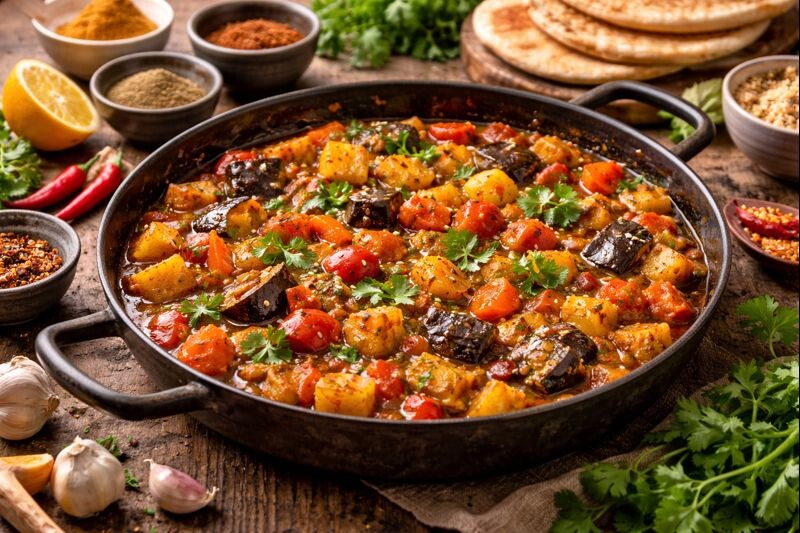 Овощи с восточными специями: секрет насыщенного вегетарианского блюда