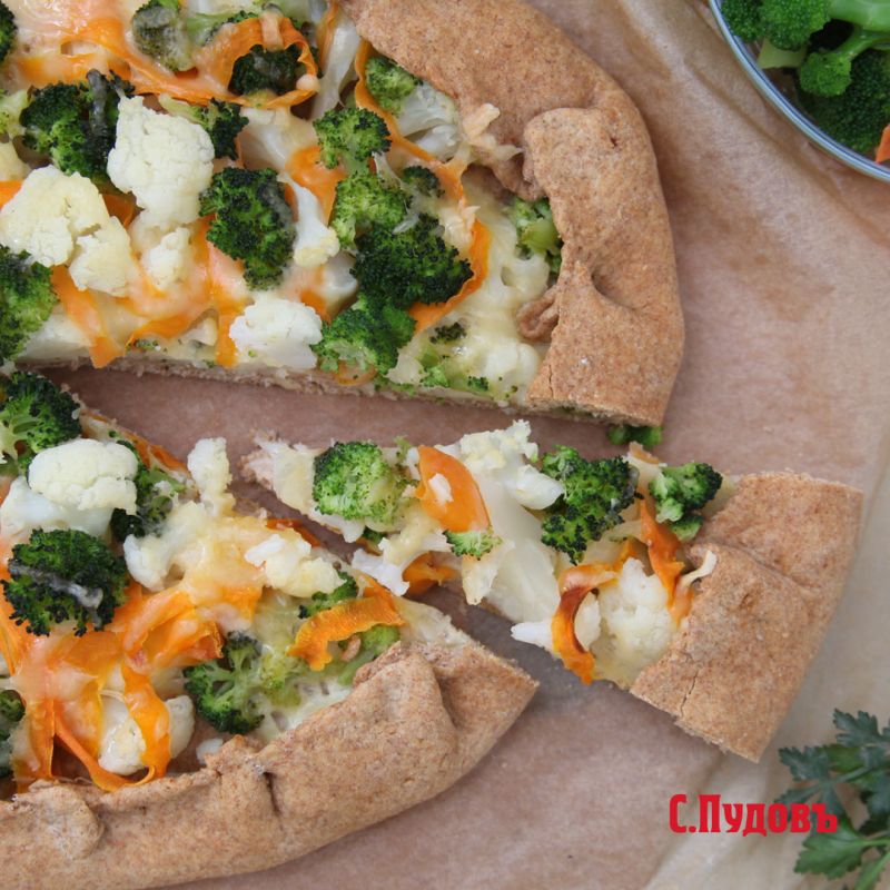 Вкусный овощной пирог за полчаса