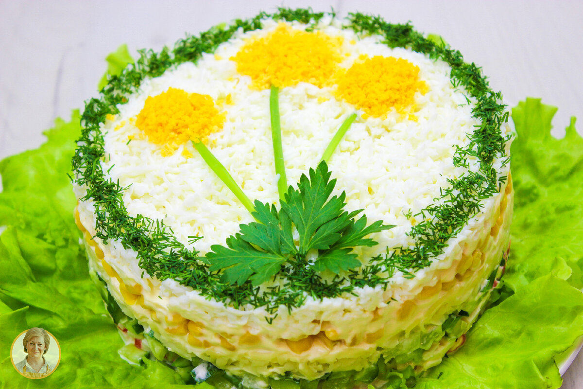 Нежный весенний салат с крабовыми палочками - праздник на вашем столе