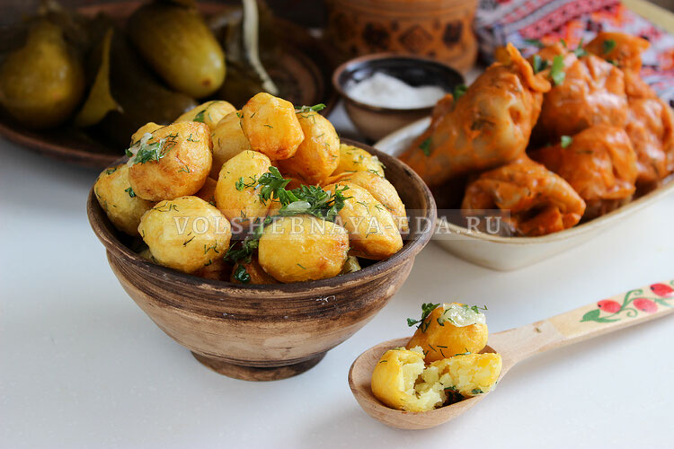 Картошка с чесноком по-улановски