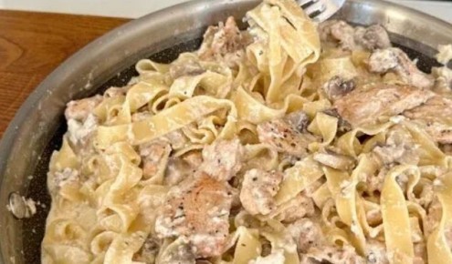 Нежное феттучини альфредо с курицей: вкус Италии на вашем столе