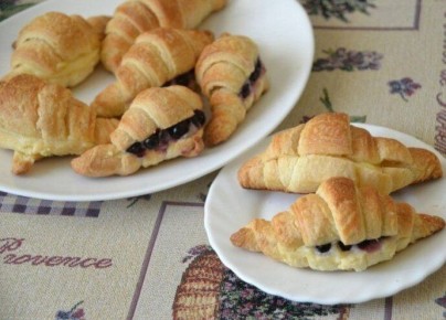 Круассаны с заварным кремом