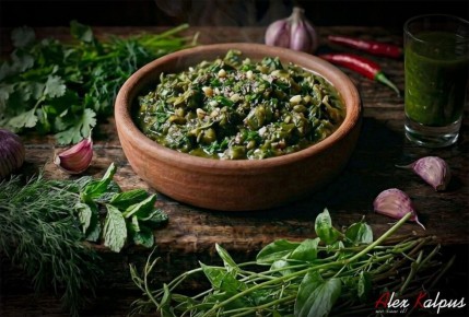 Экала с ткемали: весенний деликатес из Грузии